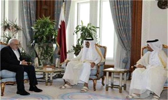 محمدجواد ظریف با امیر قطر دیدار کرد