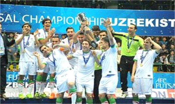 در پایان سال 2017؛ تیم ملی فوتسال ایران در صدر آسیا و پنجم جهان