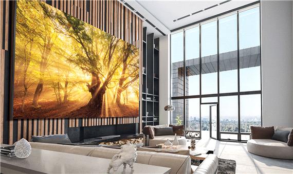 مدل 2022 تلویزیون The Wall سامسونگ با وضوح 8K و ابعاد 220 اینچ معرفی شد