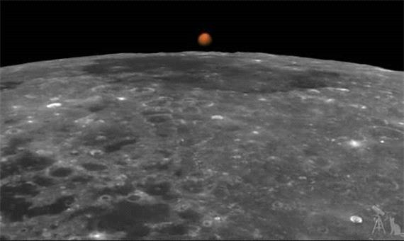 اختفای مریخ در پشت ماه، تصاویر کم نظیری به جای گذاشت