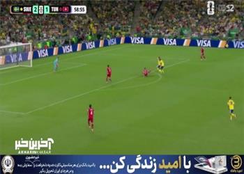 گل سوم سوئد به تونس توسط گیوکرش